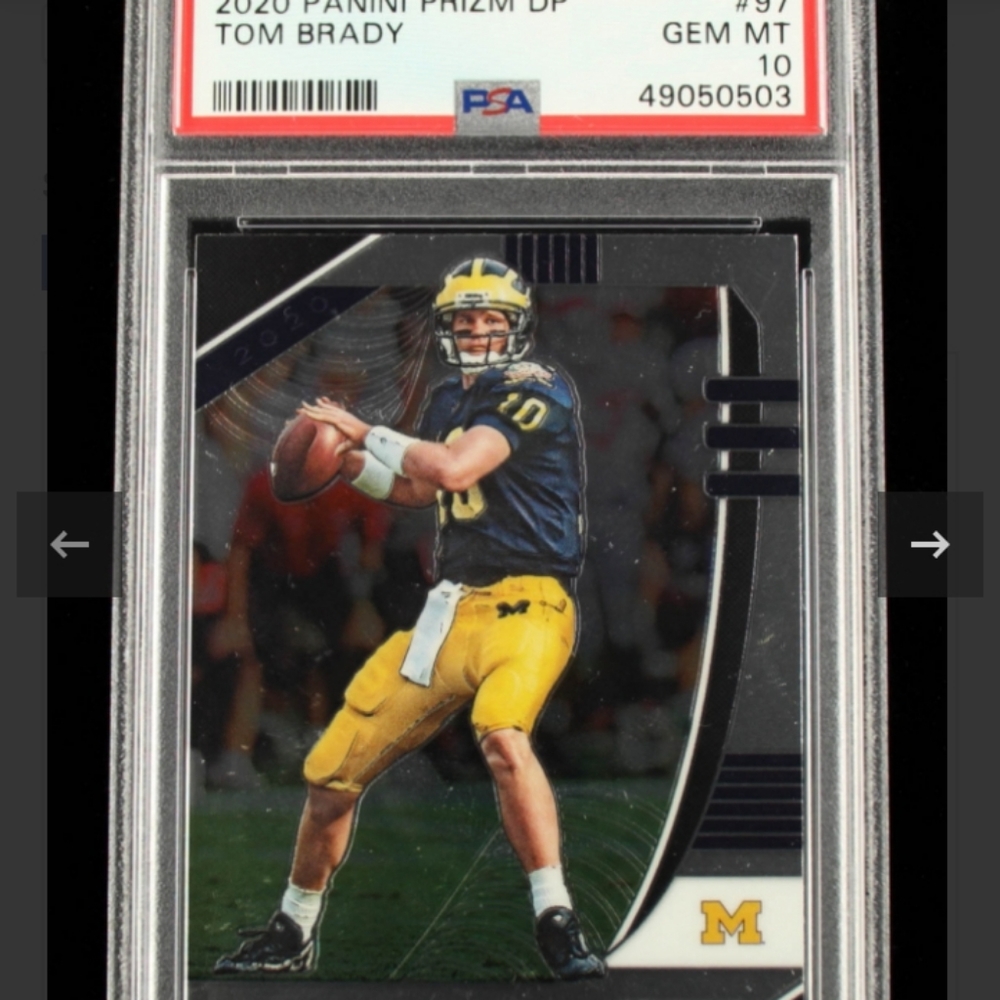2020 Tom Brady prizm graded PSA 10